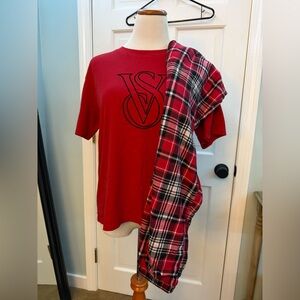 Victoria's Secret Red Plaid Pajama Set